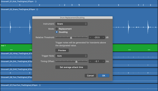 Drum Replacement & Doubling Tool - Improve Logic Drum Mixes