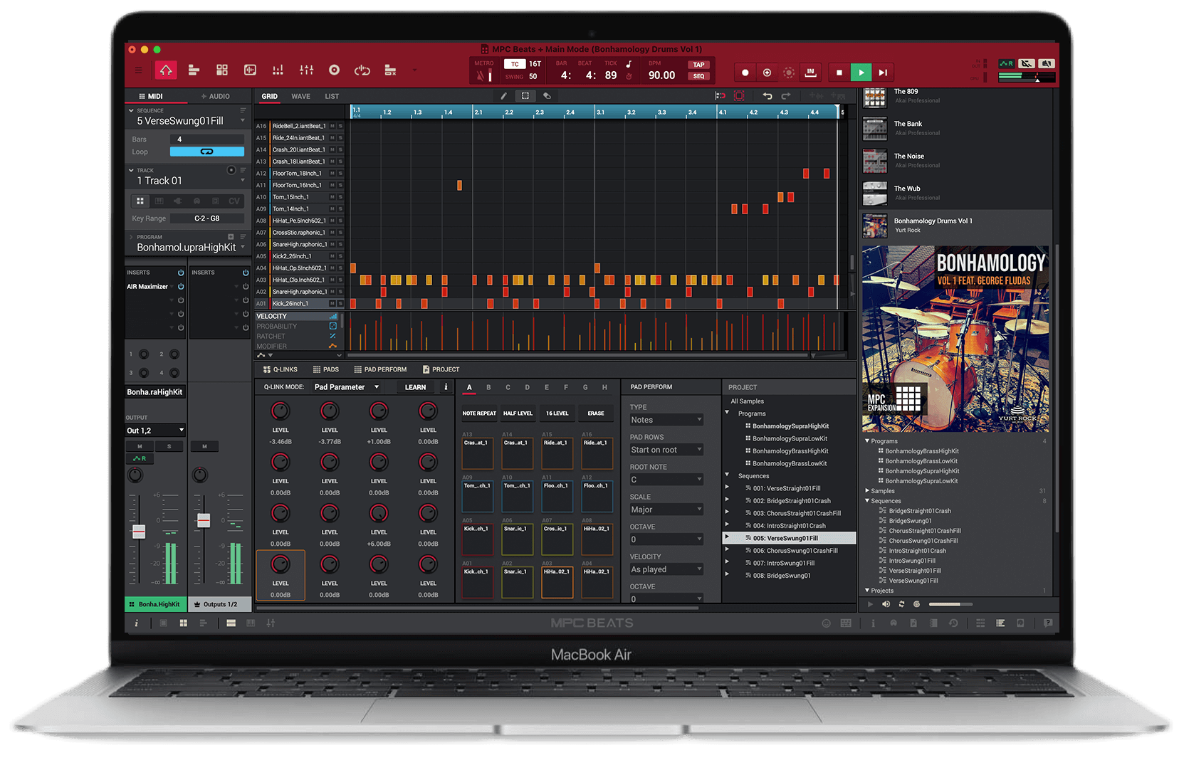 MPC Expansion - Bonhamology Drums Vol 1 - Yurt Rock