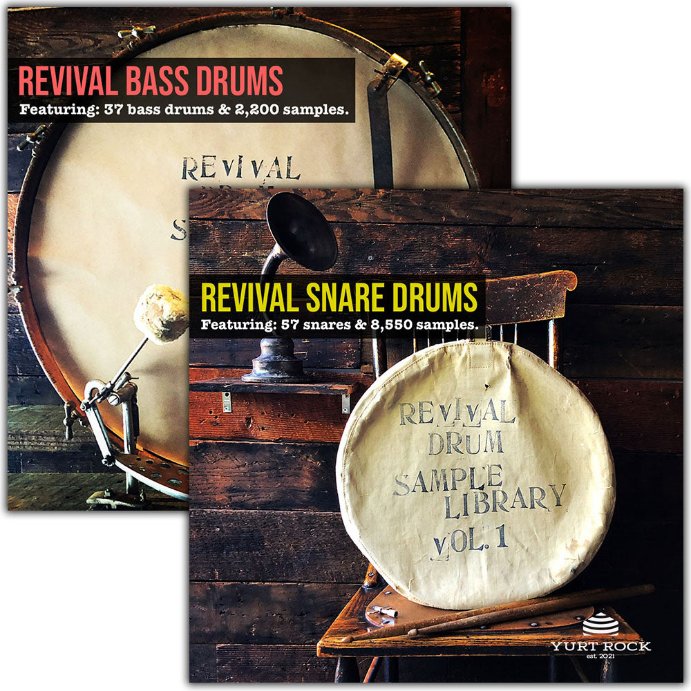 The Revival Snare & Bass Drum Sample Library Bundle - Yurt Rock