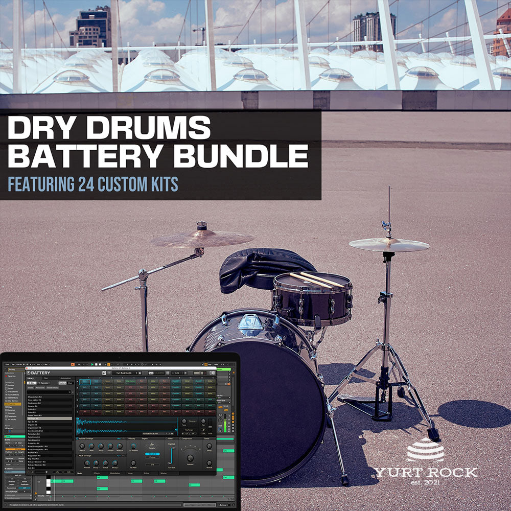 The Dry Drums BATTERY Bundle - Yurt Rock